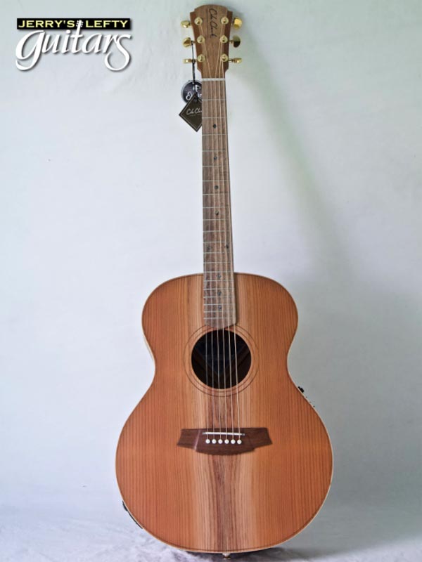 for sale left hand guitar new acoustic Cole Clark AN2E Redwood-Blackwood Front view