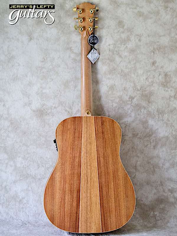 sale guitar for lefthanders new acoustic Cole Clark FL2E Redwood-Blackwood No.527 Back View