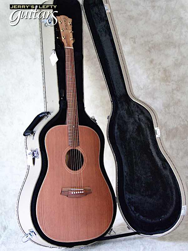 sale guitar for lefthanders new acoustic Cole Clark FL2E Redwood-Blackwood No.527 Case View