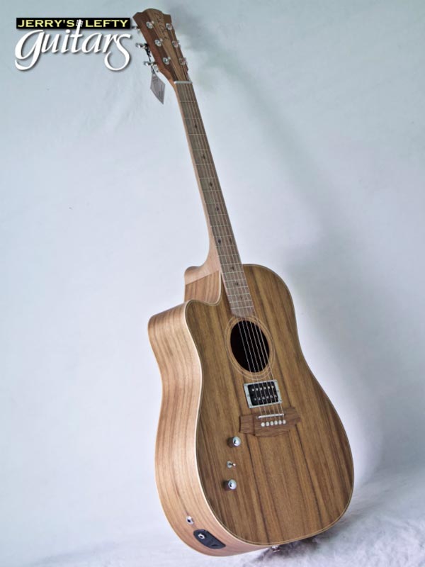 for sale left hand guitar new acoustic Cole Clark FL2EC Blackwood Humbucker Cutaway Side view