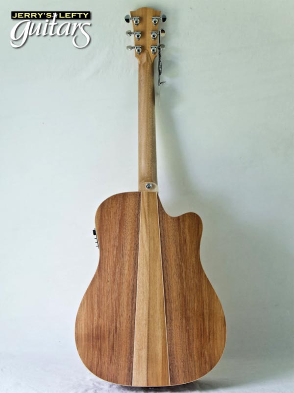 for sale left hand guitar new acoustic Cole Clark FL2EC Bunya-Blackwood Cutaway No.028 Back view