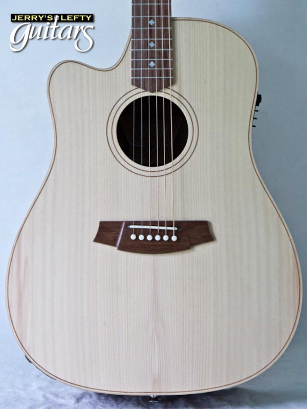 for sale left hand guitar new acoustic Cole Clark FL2EC Bunya-Blackwood Cutaway No.028 Close-up view