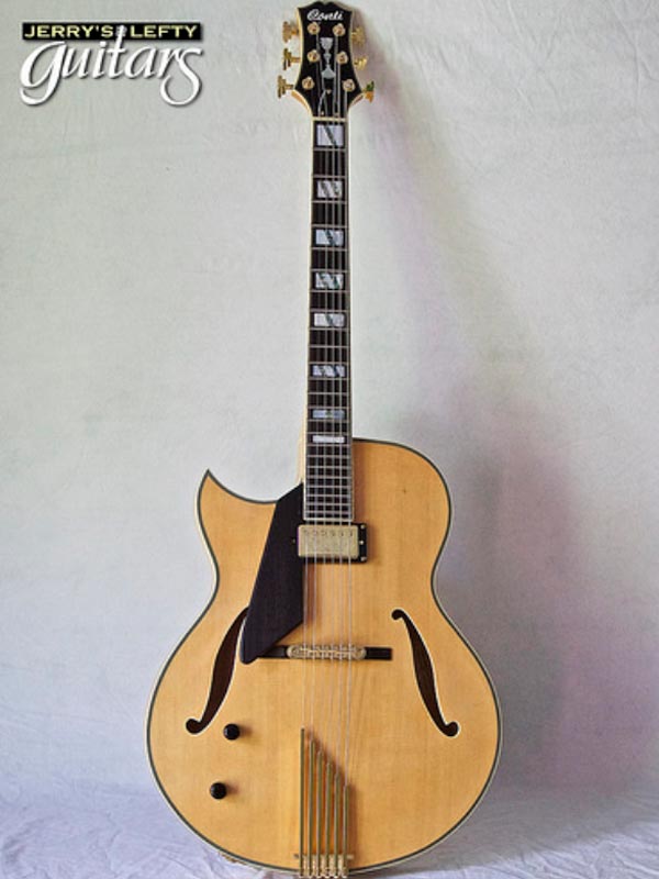 for sale left hand guitar used electric Conti Heirloom Blonde Front view