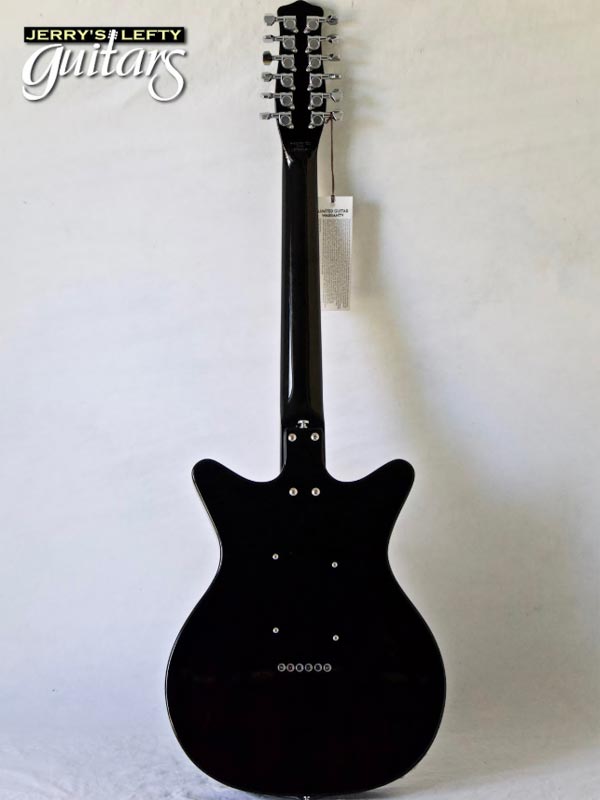 for sale left hand guitar new electric Danelectro 59 Vintage 12 String Black Back view