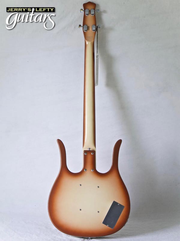 for sale left hand guitar new electric Danelectro Longhorn Bass Copperburst Back view