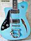 Sale left hand guitar used electric 2019 Duesenberg Caribou Narvik Blue No.595