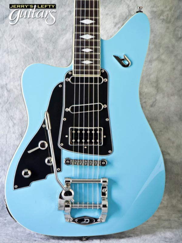 sale guitar for lefties new electric Duesenberg Paloma Narvik Blue No.806 Close-up View