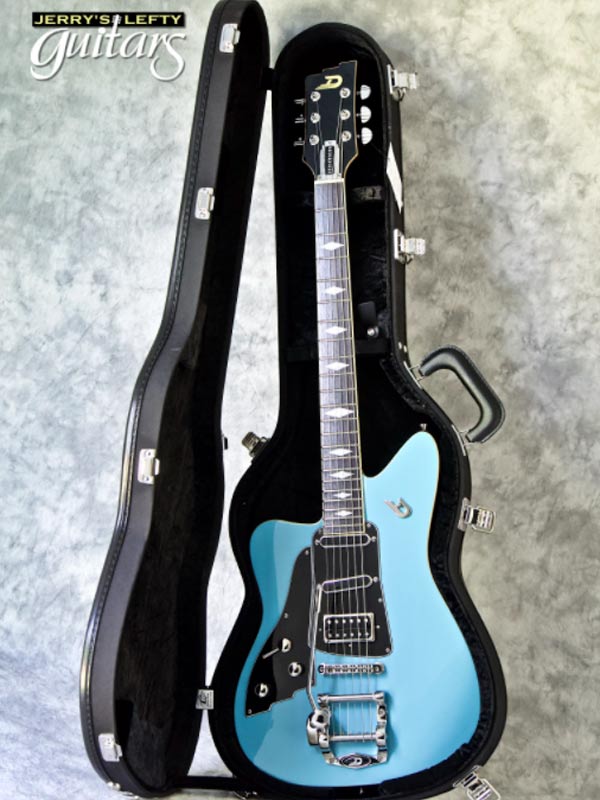 sale guitar for lefties new electric Duesenberg Paloma Narvik Blue No.806 Case View