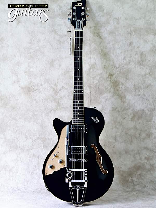 sale guitar for lefthanders new electric Duesenberg Starplayer TV Black No.179 Front View