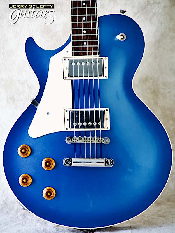 sale guitar for lefthanders used electric Collings CL Pelham Blue w/ThroBak pickups No.104 Close-up View