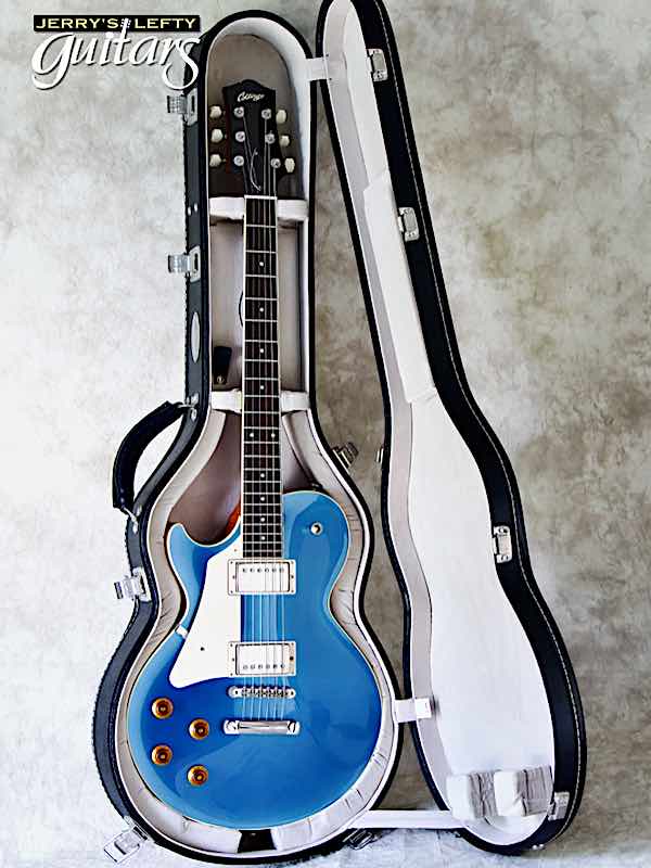 sale guitar for lefthanders used electric Collings CL Pelham Blue w/ThroBak pickups No.104 Case View