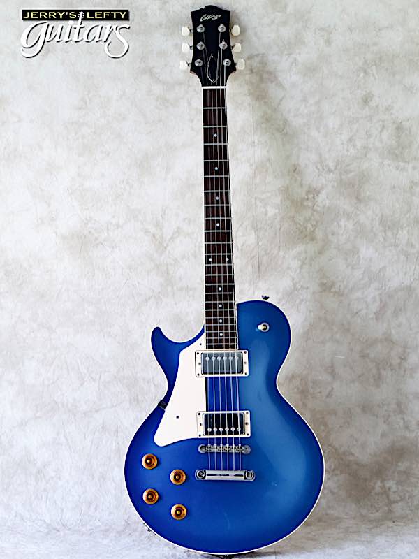 sale guitar for lefthanders used electric Collings CL Pelham Blue w/ThroBak pickups No.104 Front View