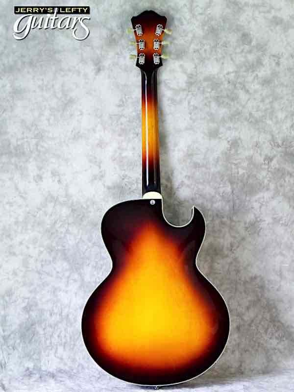 sale guitar for lefthanders new electric Eastman AR372CE Sunburst No.278 Back View