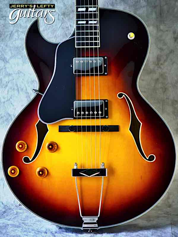 sale guitar for lefthanders new electric Eastman AR372CE Sunburst No.278 Close-up View