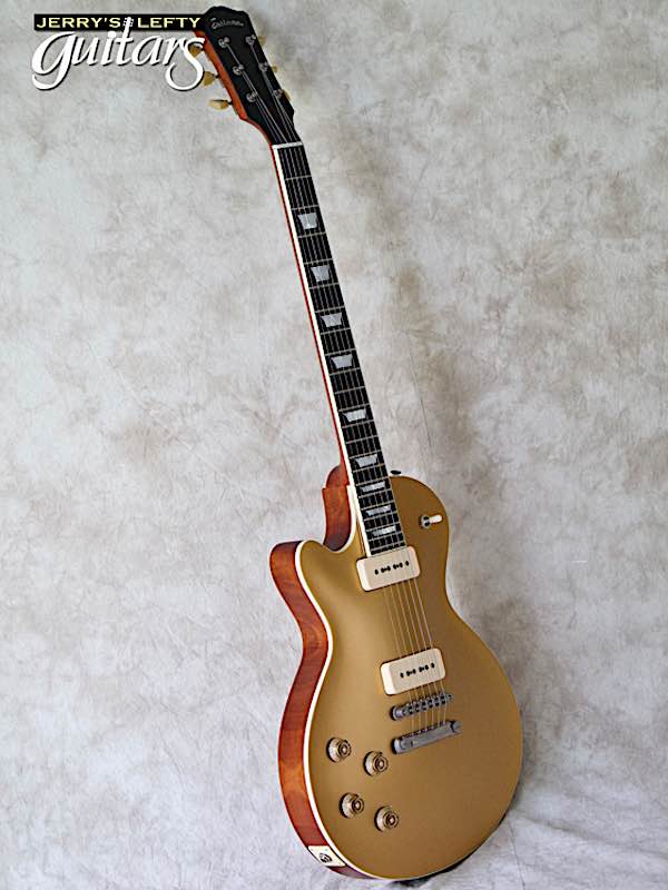 sale guitar for lefthanders new electric Eastman SB56/n Goldtop No.009 Side View