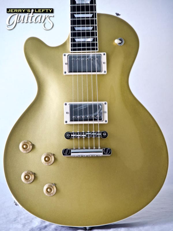 for sale left hand guitar new electric Eastman SB59 Goldtop No.754 Close-up view