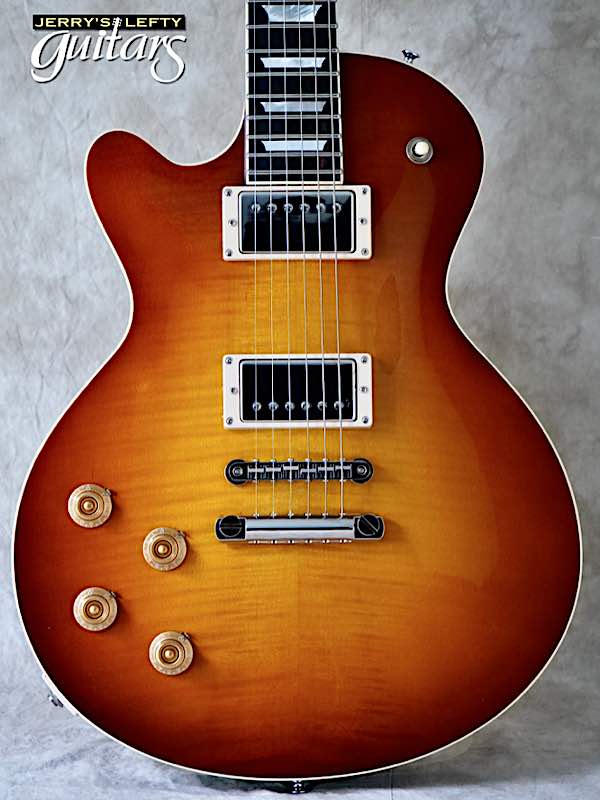 sale guitar for lefthanders new electric Eastman SB59 Goldburst No.471 Close-up View
