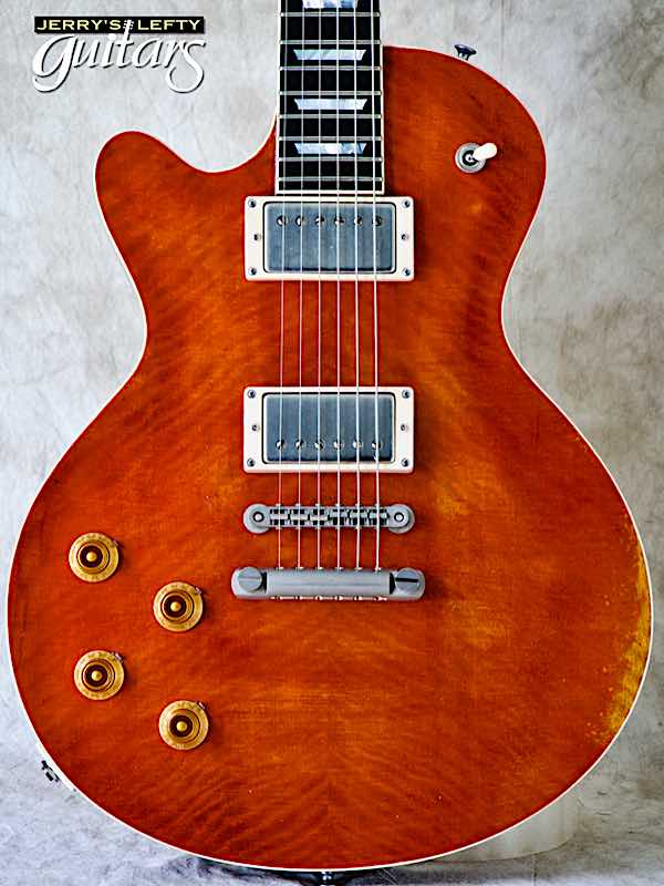 sale guitar for lefthanders used electric aged relic 2020 Eastman SB59/v Amber No.366 Close-up View