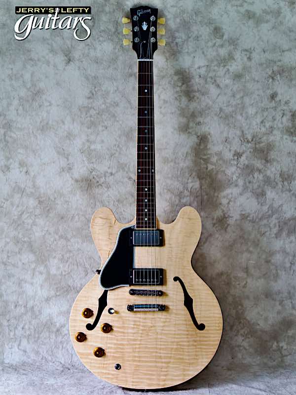 sale guitar for lefthanders used electric 2013 Gibson ES-335 Natural No.703 Front View