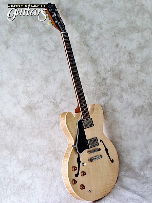sale guitar for lefthanders used electric 2013 Gibson ES-335 Natural No.703 Side View