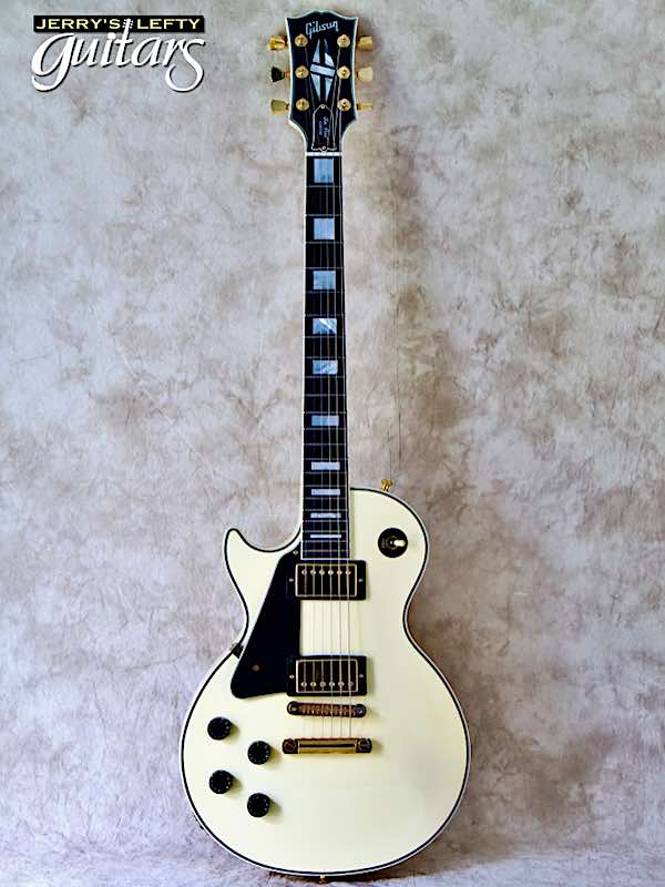 sale guitar for lefthanders used electric 2004 Gibson Les Paul Custom Alpine White No.632 Front View