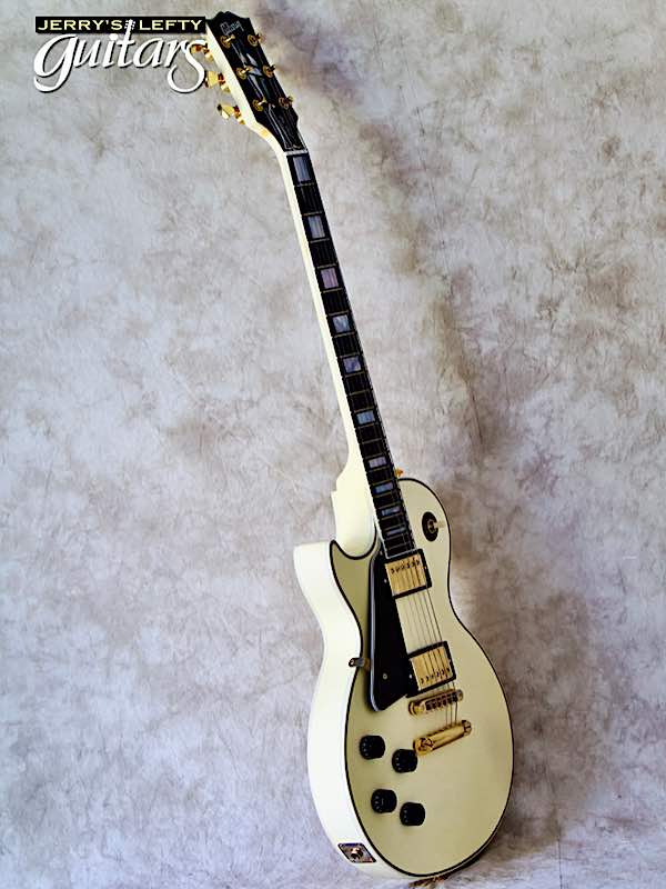 sale guitar for lefthanders used electric 2004 Gibson Les Paul Custom Alpine White No.632 Side View