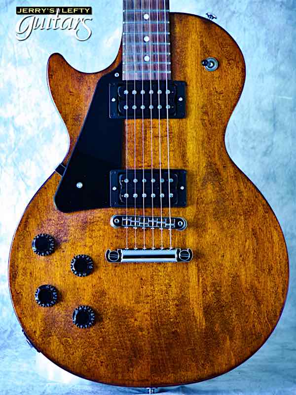 sale guitar for lefthanders used electric 2018 Gibson Les Paul Faded Worn Bourbon No.441 Close-up View