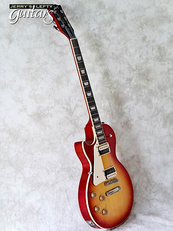 sale guitar for lefthanders used electric 2017 Gibson Les Paul Traditional Cherry Burst No.585 Side View