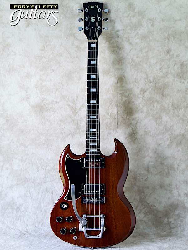 sale guitar for lefthanders used electric 1974 Gibson SG Standard w/Bigsby No.711 Front View
