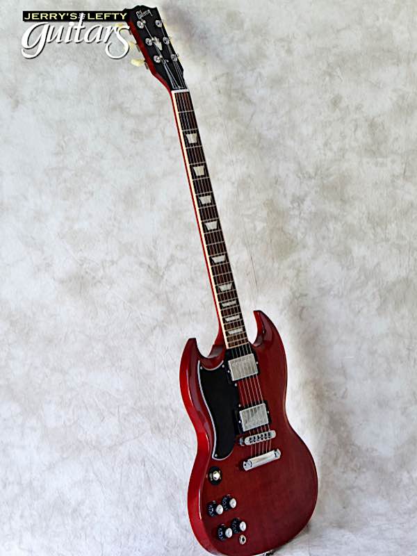 sale guitar for lefthanders used electric 2013 Gibson SG Standard Cherry No.360 Side View