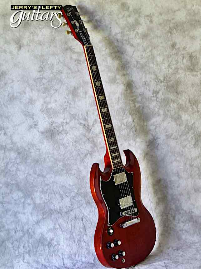 sale guitar for lefthanders used electric 2008 Gibson SG Standard Heritage Cherry No.327 Side View