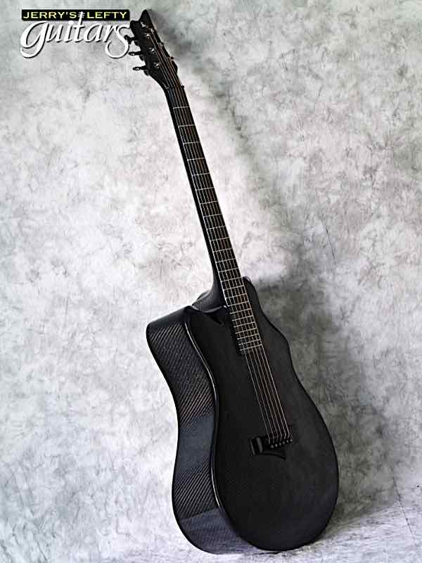 sale guitar for lefthanders used acoustic Emerald X20 Black No.861 Side View