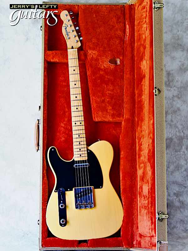 sale guitar for lefthanders used electric 1988 Fender Custom Shop Telecaster Butterscotch No.078 Case View