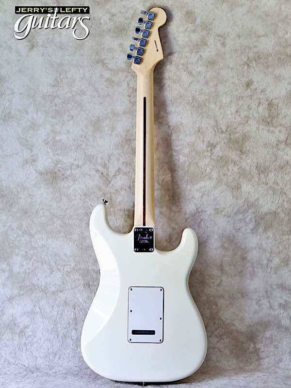 sale guitar for lefthanders used acoustic 2021 Fender American Professional Stratocaster Olympic White No.797 Back View