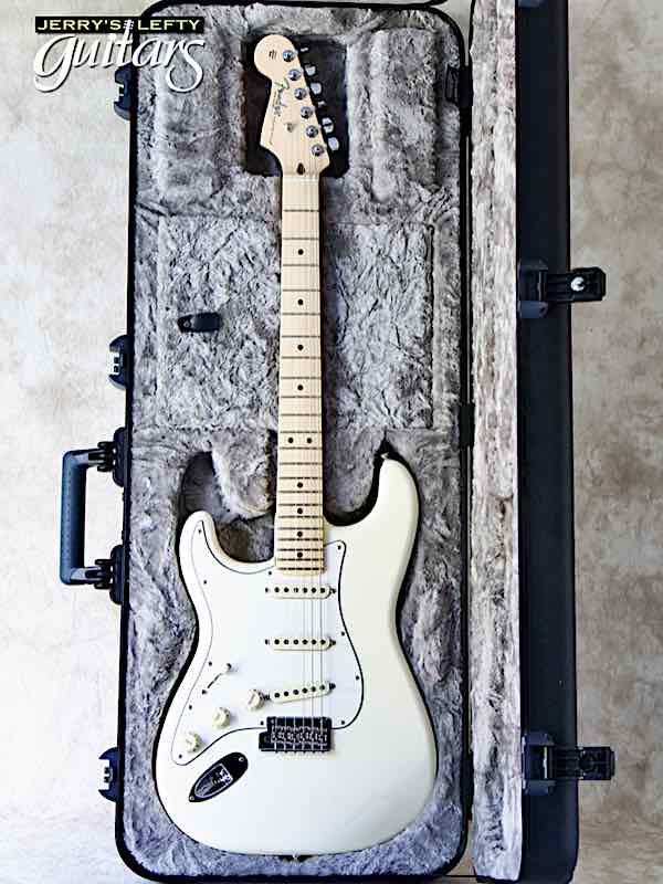 sale guitar for lefthanders used acoustic 2021 Fender American Professional Stratocaster Olympic White No.797 Case View