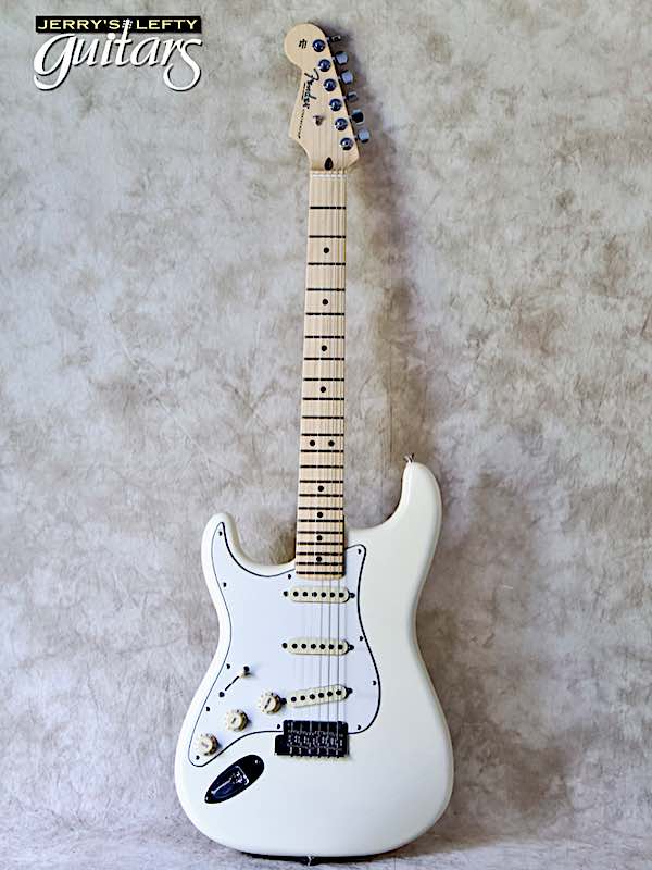 sale guitar for lefthanders used acoustic 2021 Fender American Professional Stratocaster Olympic White No.797 Front View