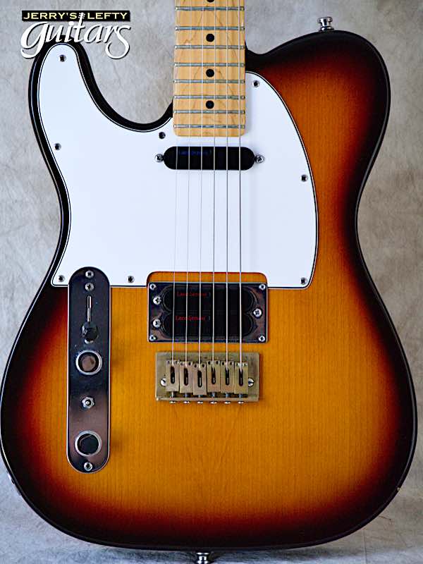 sale guitar for lefthanders used electric 1997 Fender American Standard Telecaster 3 Tone Burst No.898 Close-up View