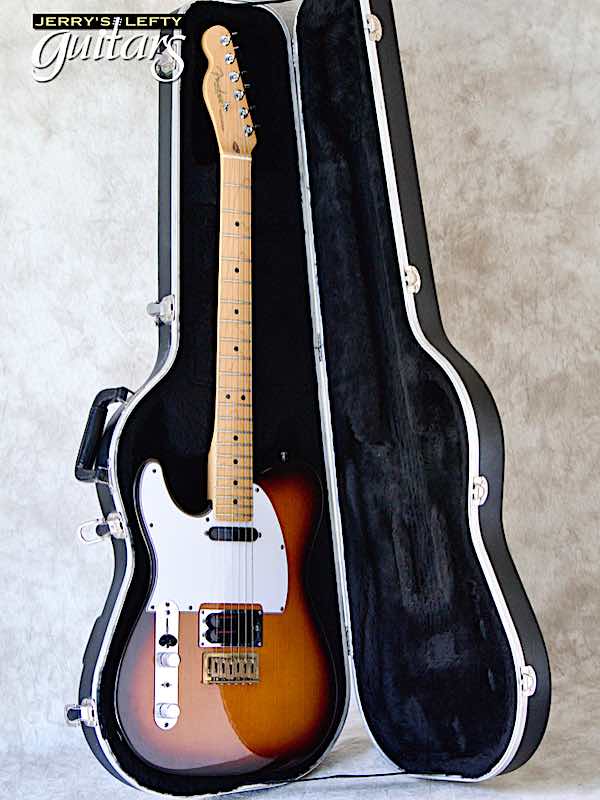 sale guitar for lefthanders used electric 1997 Fender American Standard Telecaster 3 Tone Burst No.898 Case View