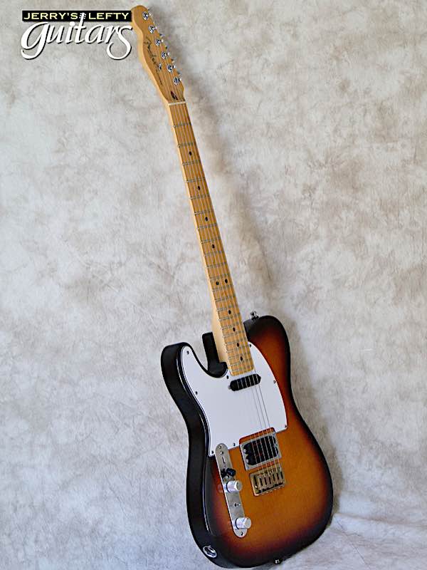 sale guitar for lefthanders used electric 1997 Fender American Standard Telecaster 3 Tone Burst No.898 Side View