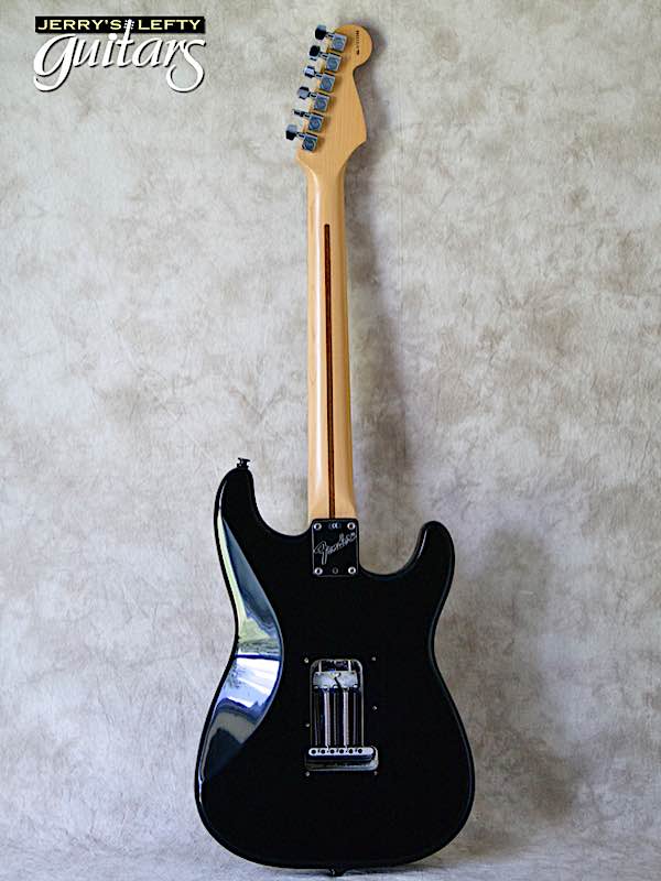 sale guitar for lefthanders used electric 1998 Fender American Standard Stratocaster Black No.340 Back View