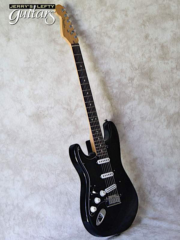 sale guitar for lefthanders used electric 1998 Fender American Standard Stratocaster Black No.340 Side View