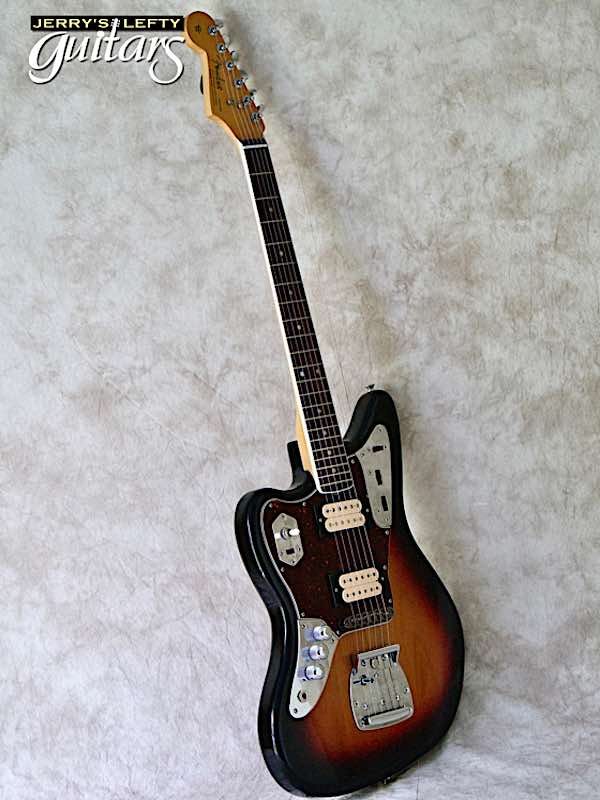 sale guitar for lefthanders used electric 2018 Fender Kurt Cobain Jaguar 3 Tone Burst No.178 Side View