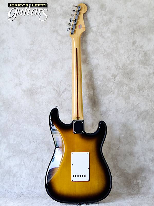 sale guitar for lefthanders used electric 1996 Fender MIJ Reissue '50s Stratocaster 2 Tone Burst No.467 Back View
