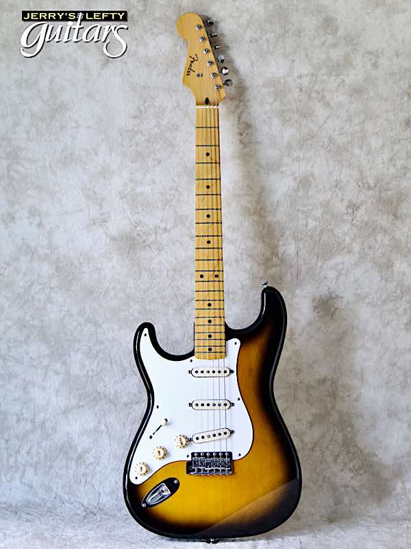 sale guitar for lefthanders used electric 1996 Fender MIJ Reissue '50s Stratocaster 2 Tone Burst No.467 Front View