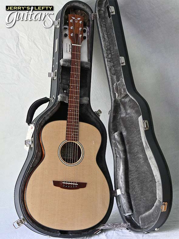 for sale left hand guitar new acoustic Goodall Aloha Koa Concert Jumbo Case view
