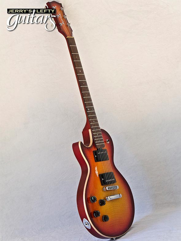 for sale left hand guitar new electric Gordon Smith Graduate Single Cut Sunburst Side view