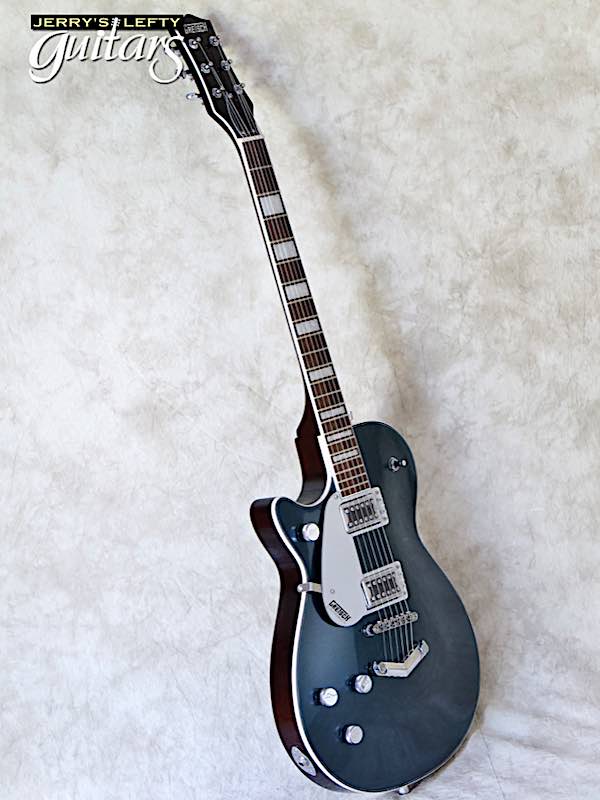sale guitar for lefthanders new electric Gretsch 5220 BT Jet Jade Grey Metallic No.536 Side View