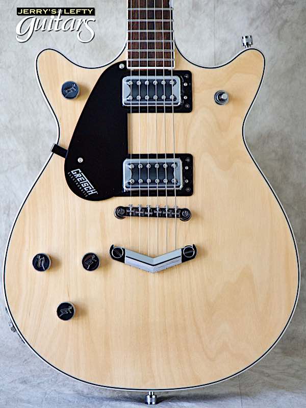 sale guitar for lefthanders new electric Gretsch 5222 Double Jet Natural No.732 Close-up View