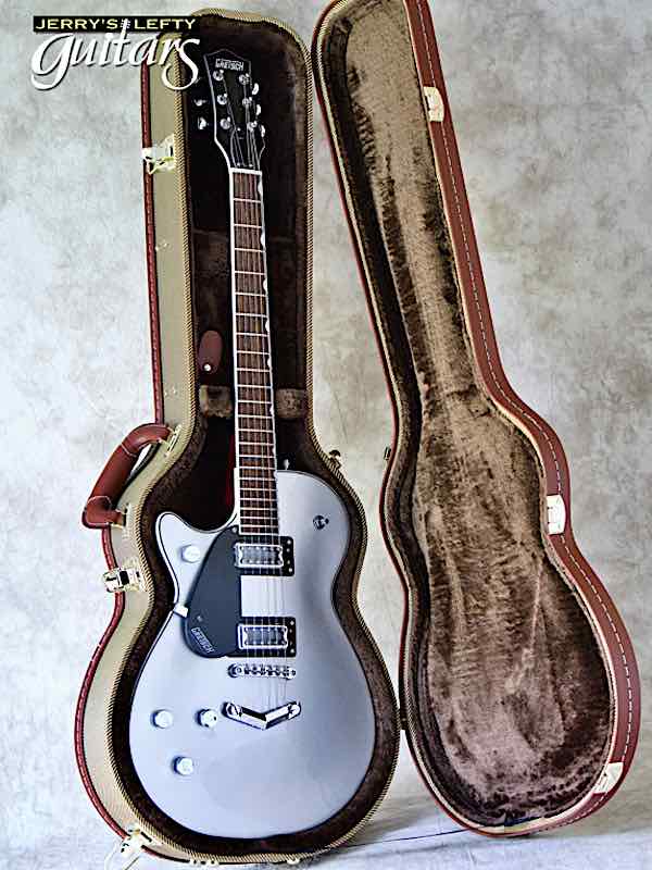 sale guitar for lefthanders new electric Gretsch 5230 FT Jet Airline Silver Metallic No.313 Case View