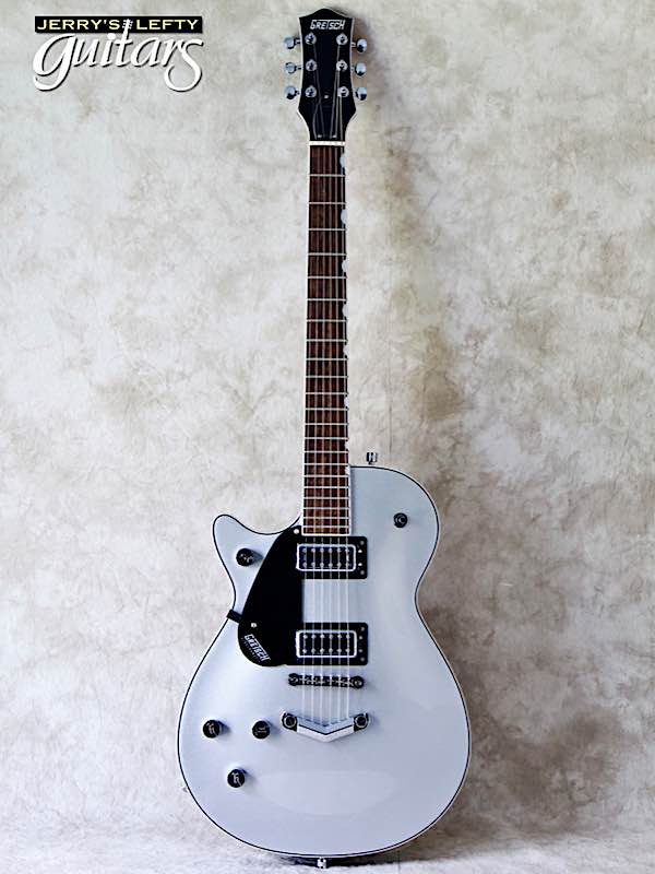 sale guitar for lefthanders new electric Gretsch 5230 FT Jet Airline Silver Metallic No.313 Front View